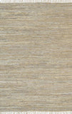 Metro Beige Modern Leather Rug 80x400cm