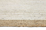 Hampton Light Pink Centre Jute Rug 150x220cm