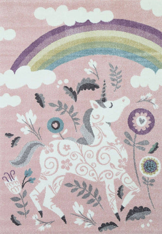 Nova Kids Pink Unicorn Rug 120x170 cm