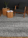 Zayna Grace Charcoal Wool Blend Rug 160x230cm