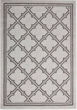 Hawaii Grey Diamond Shaped Geometric Ikat Bordered Rug 160x230cm