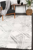 Verve Light Grey Geometric Rug 160x230cm