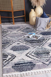 Myk Navy Blue Diamond Rug 240x330 cm
