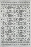 Mila Criss Cross Light Grey Rug 200x290cm