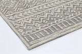 Mila Tribal Light Grey Rug 240x330cm