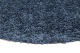 Alpine Shaggy Navy Blue Rug 160x160 cm Round