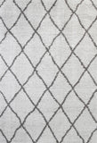 Moroccan Silver and Grey Diamond Rug 160X230cm