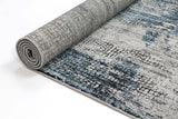 Roman Mosaic Modern Grey Turquoise Rug 300x400 cm