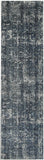 Roman Mosaic Solid Grey Turquoise Runner 80x300 cm