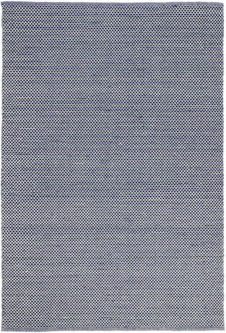 Natura Wool Blue Striped Rug 120x170 cm