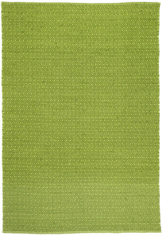 Natura Wool Bright Green Diamond Rug 120x170 cm