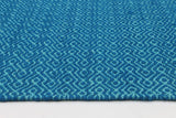 Natura Wool Turquoise Blue Diamond Rug 120x170 cm