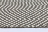 Natura Wool Fog Beige Chevron Rug 120x170 cm