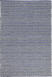 Natura Wool Blue Striped Rug 160x230 cm