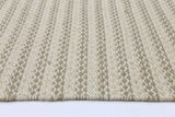 Natura Wool Beige Striped Rug 160x230 cm