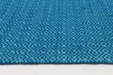 Natura Wool Turquoise Blue Diamond Rug 160x230 cm