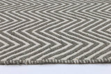 Natura Wool Fog Beige Chevron Rug 160x230 cm