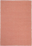 Natura Wool Orange Red Chevron Rug 160x230 cm