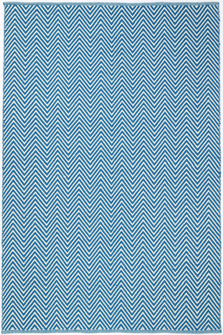 Natura Wool Turquoise Blue Chevron Rug 160x230 cm