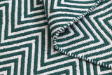 Natura Wool Green Chevron Rug 200x290 cm