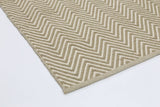 Natura Wool Limestone Beige Chevron Rug 200x290 cm