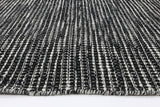 Scandi Black White Reversible Wool Rug 160x230 cm