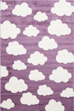 Piccolo  Pink and White Cloud Kids Rug 120x170cm
