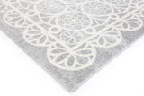 Piccolo  Grey and White Doily Kids Rug 120x170cm
