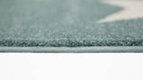 Piccolo Aqua White Stars Kids Rug 120x170cm
