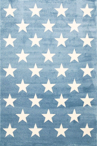 Piccolo  Blue and White Stars Kids Rug 160x230cm