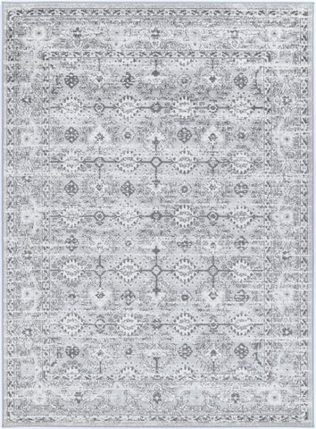 Ligures Grey White Ancient Rug 200X200cm Round