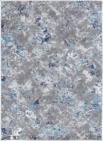 Ligures Grey Blue Rug 80X300cm