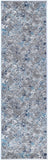 Ligures Grey Blue Rug 80X300cm