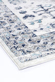 Ligures Cream Blue Traditional Rug 80X300cm