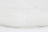 Puffy Soft Shaggy Round Rug White 160x160 cm Round