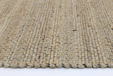 Taj Black Natural Basket Weave Jute Rug 150x220cm