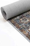 Crowne Waterproof Blue Oriental Rug 200x290 cm