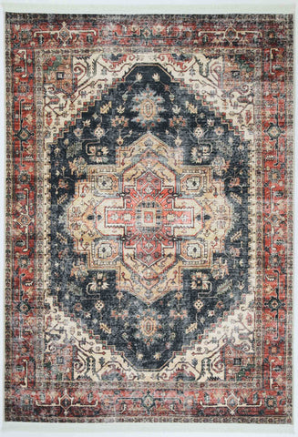 Crowne Waterproof Red Blue Oriental Rug 280x380 cm