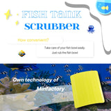 4X Minifactory Fish Tank Moss Scrubber Scraper Iron Glass Acrylic Algae Cleaner Brush