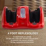 Forever Beauty Red Foot Massager Shiatsu Ankle Kneading Remote