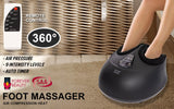 Forever Beauty Black Foot Massager Air Compression Shiatsu Heat Remote