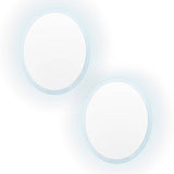 2 Set La Bella LED Wall Mirror Round Touch Anti-Fog Makeup Decor Bathroom Vanity 60cm
