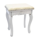 La Bella White Dressing Table ANGELLA 1 Mirror 4 Drawers Makeup & Stool