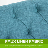 La Bella Blue French Provincial Dining Chair Amour Oak Leg