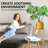 La Bella 65cm Gold Plant Stand Planter Shelf Rack 1 Tier Steel