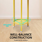 La Bella 100cm Gold Plant Stand Planter Shelf Rack 5 Tier Steel