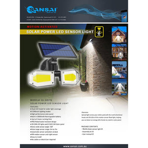 Sansai Solar Power LED Sensor Light