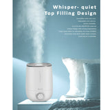 2X SANSAI 4.8L White Air Humidifier Ultrasonic Cool Mist