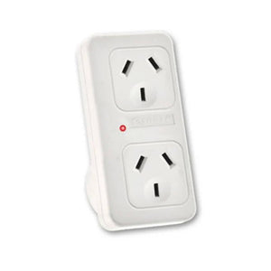 2X Sansai Double Vertical Power Adaptor