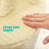 Paw Mate 262cm Beige Cat Tree Paradise Multi Level Scratcher